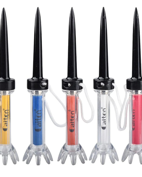 GOLFGASM ⛳️ 5pcs 90mm Caiton 5pcs Golf Tee,With Magnetic Plastic Golf Tee, Two Sizes (79mm/90mm), 360degree Bounce New Gift,Golf Training Practice
