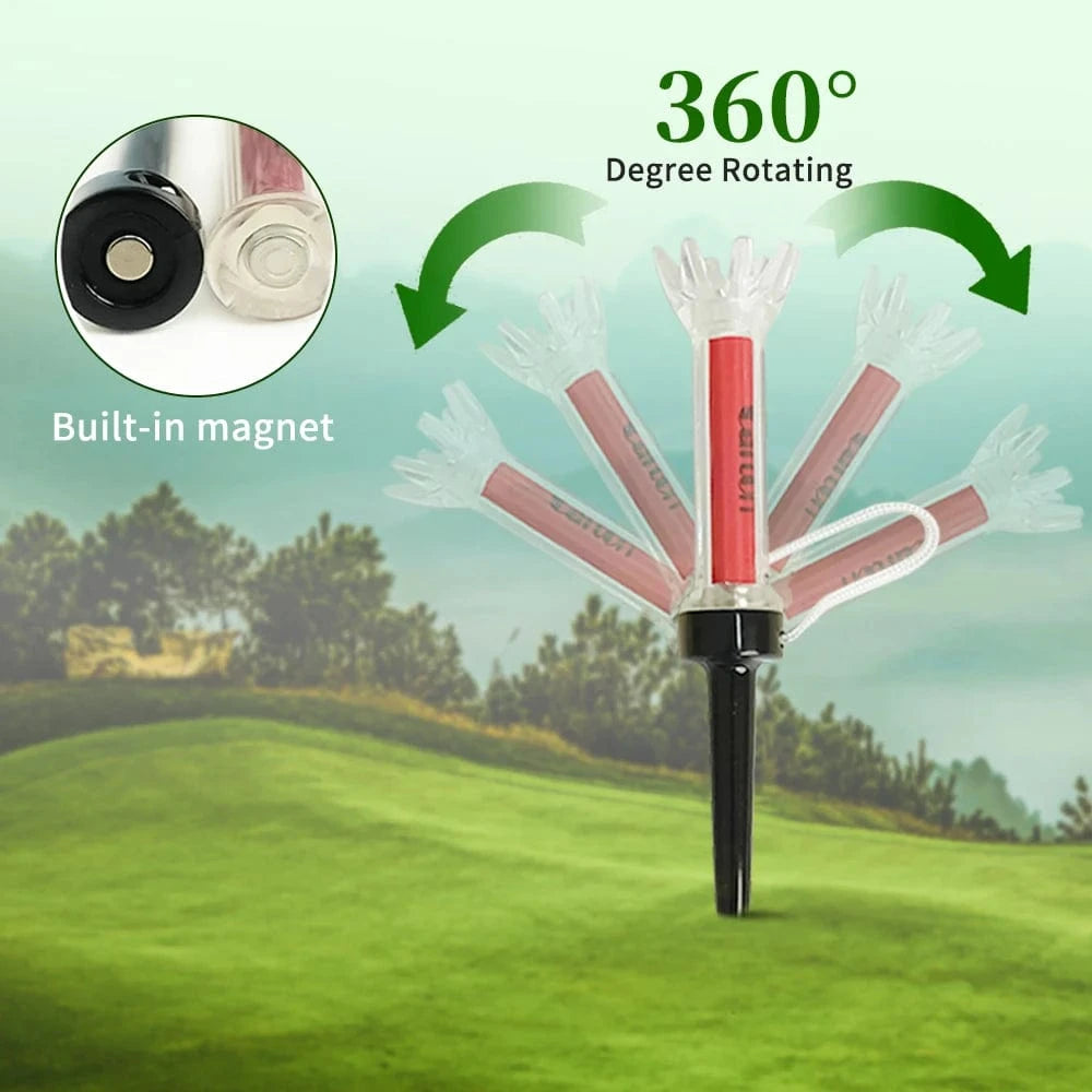 GOLFGASM ⛳️ Caiton 5pcs Golf Tee,With Magnetic Plastic Golf Tee, Two Sizes (79mm/90mm), 360degree Bounce New Gift,Golf Training Practice