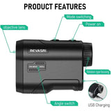 GOLFGASM ⛳️ Golf Rangefinder – 600m - 1000m Laser Distance Finder with 6.5X Zoom, LCD Display & Rechargeable Battery