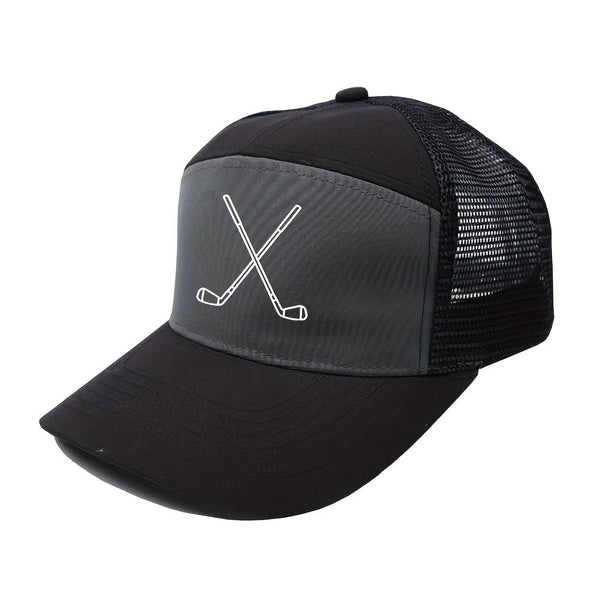 GOLFGASM ⛳️ Grey Black The Fairway Trucker – Classic Golf, Laid-Back Style ⛳🔥