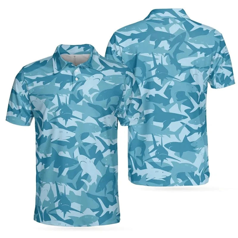 Golfgasm Polo-PYA37605 / S Camouflage Golfing 3D Print Short Sleeve Polo Shirts For Men Clothes Casual Outdoor Golf Tshirts Harajuku Button POLO Shirt