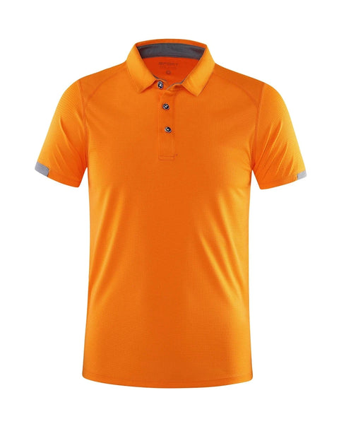 Golfgasm Something in the Orange 🌅 / S Quick Drying Short Sleeved Polo Shirt Golf Company Group Brand Breathable Lapel Sports Short Sleeved 8-Color Large