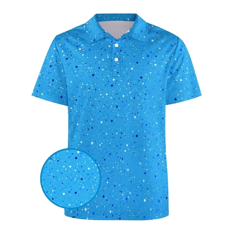 Golfgasm The Water Hazard 💦🏌️‍♂️ / S Funny Golf 3d Print Polo Shirt For Men Colorful Flower Short Sleeves T-shirt Cartoon Animal Shark Casual Sports Shark Shirts