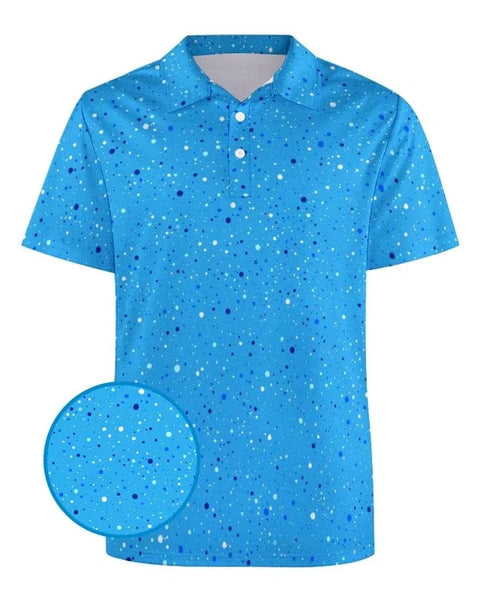 Golfgasm The Water Hazard 💦🏌️‍♂️ / S Funny Golf 3d Print Polo Shirt For Men Colorful Flower Short Sleeves T-shirt Cartoon Animal Shark Casual Sports Shark Shirts